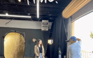 d miller headshots taking a picture of an actor